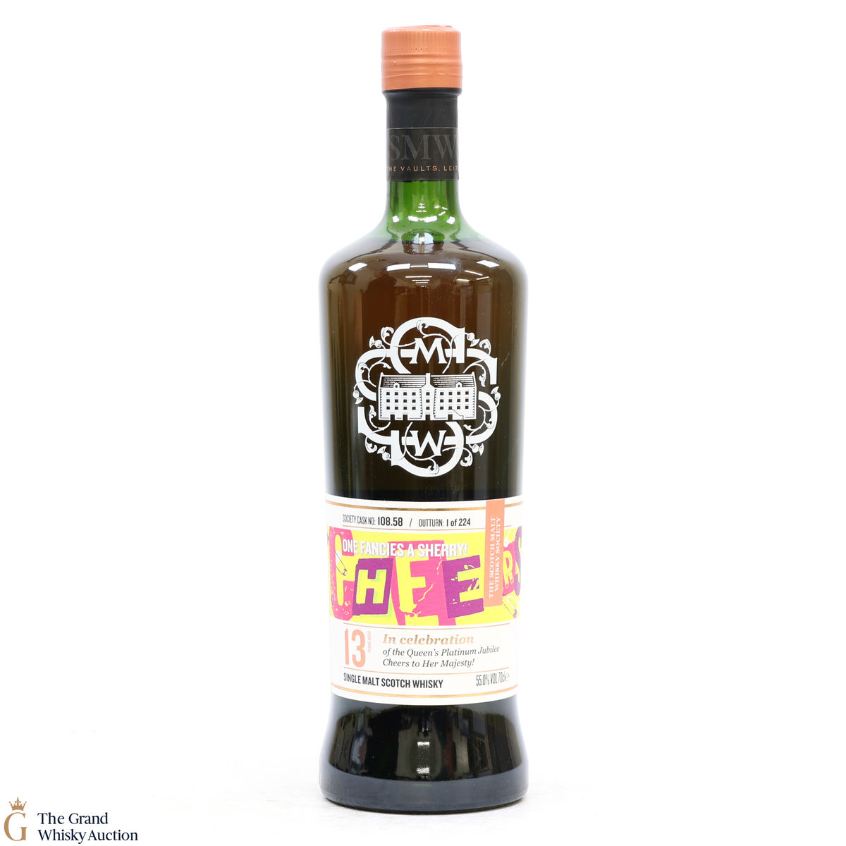 Allt-a-Bhainne - 13 Year Old - SMWS 108.58 One Fancies A Sherry - Queens Platinum Jubilee