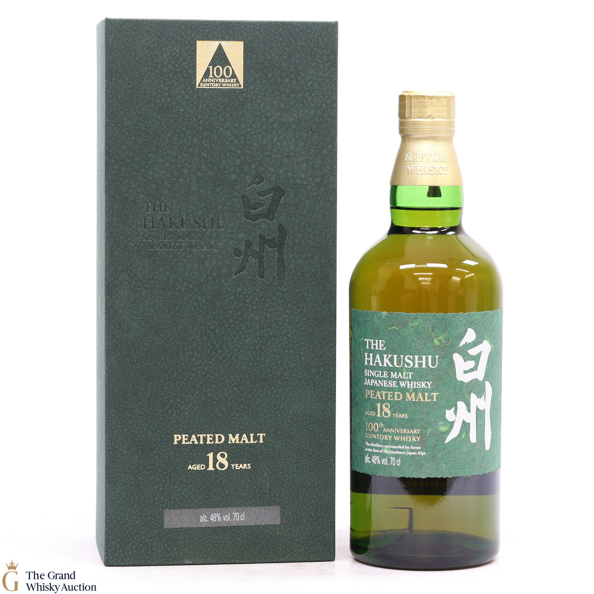 Hakushu - 18 Year Old - Peated Malt - 100th Anniversary Suntory Whisky