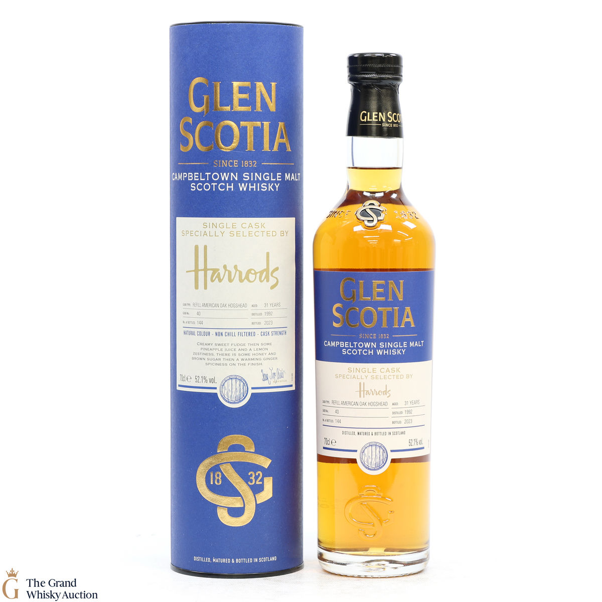 Glen Scotia - 31 Year Old 1992 Single Cask #40 - Specially Selected by Harrods