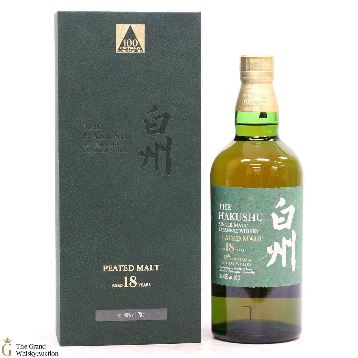 Hakushu - 18 Year Old - Peated Malt - 100th Anniversary Suntory Whisky