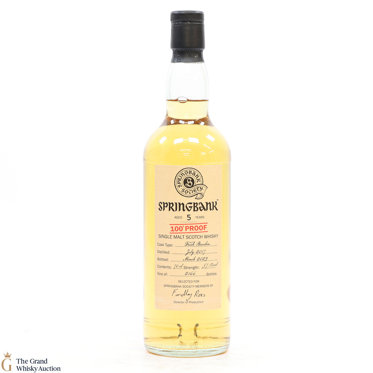 Springbank - 5 Year Old 2017 Fresh Bourbon - Springbank Society