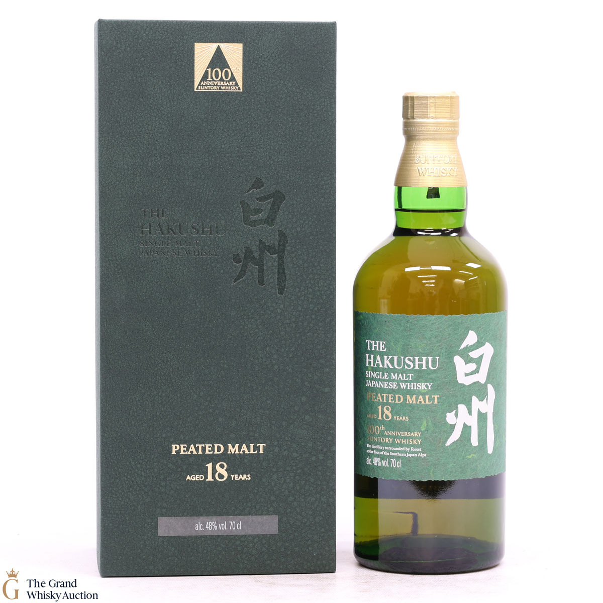 Hakushu - 18 Year Old - Peated Malt - 100th Anniversary Suntory Whisky
