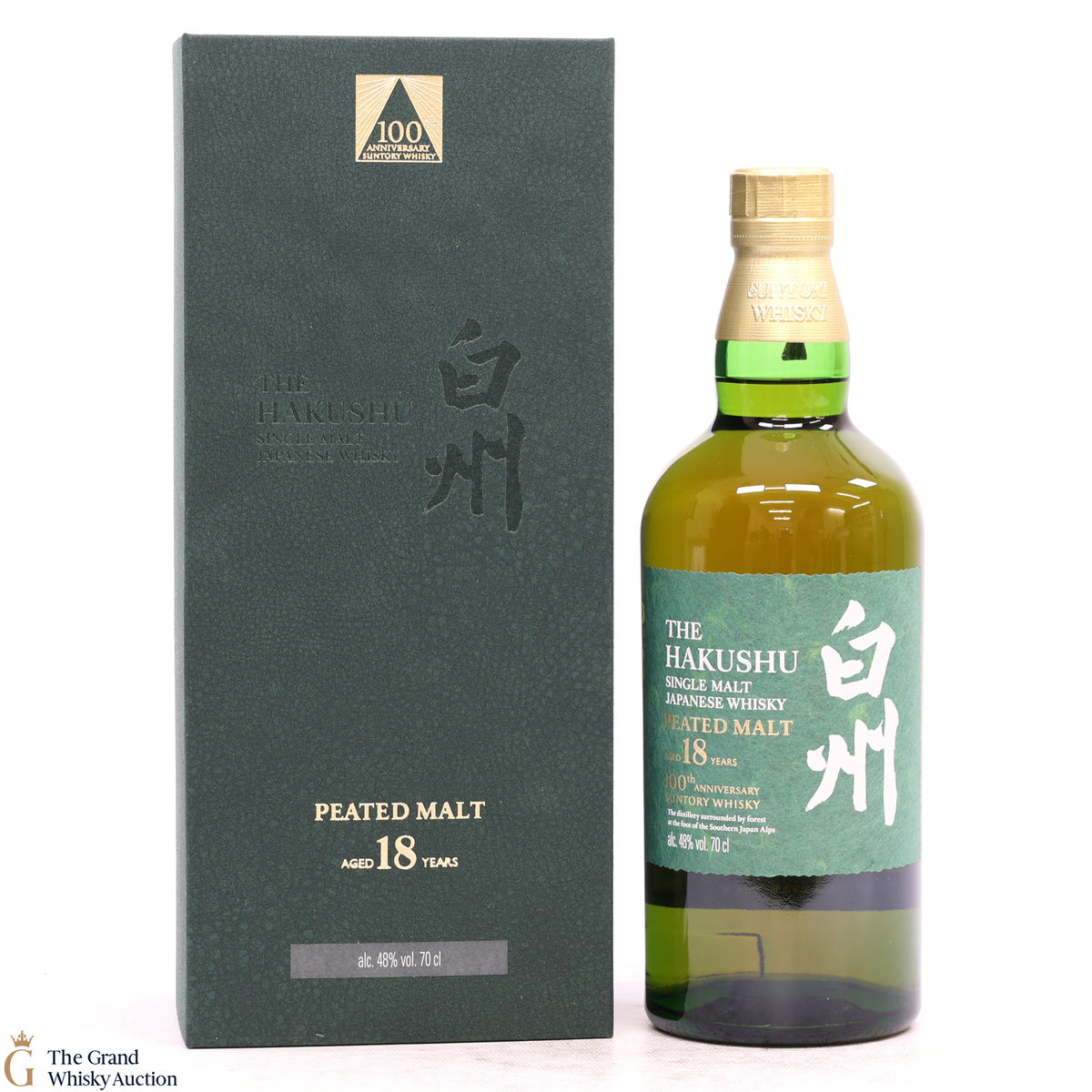 Hakushu - 18 Year Old - Peated Malt - 100th Anniversary Suntory Whisky