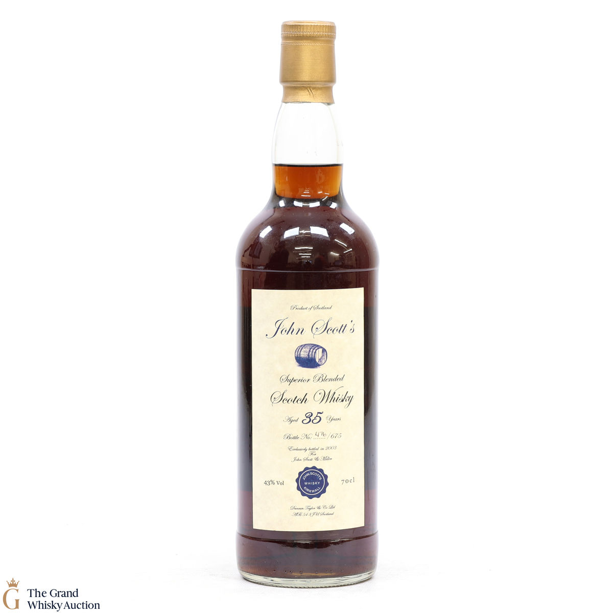 John Scott - 35 Year Old Superior Blended Highland Park & Invergordon