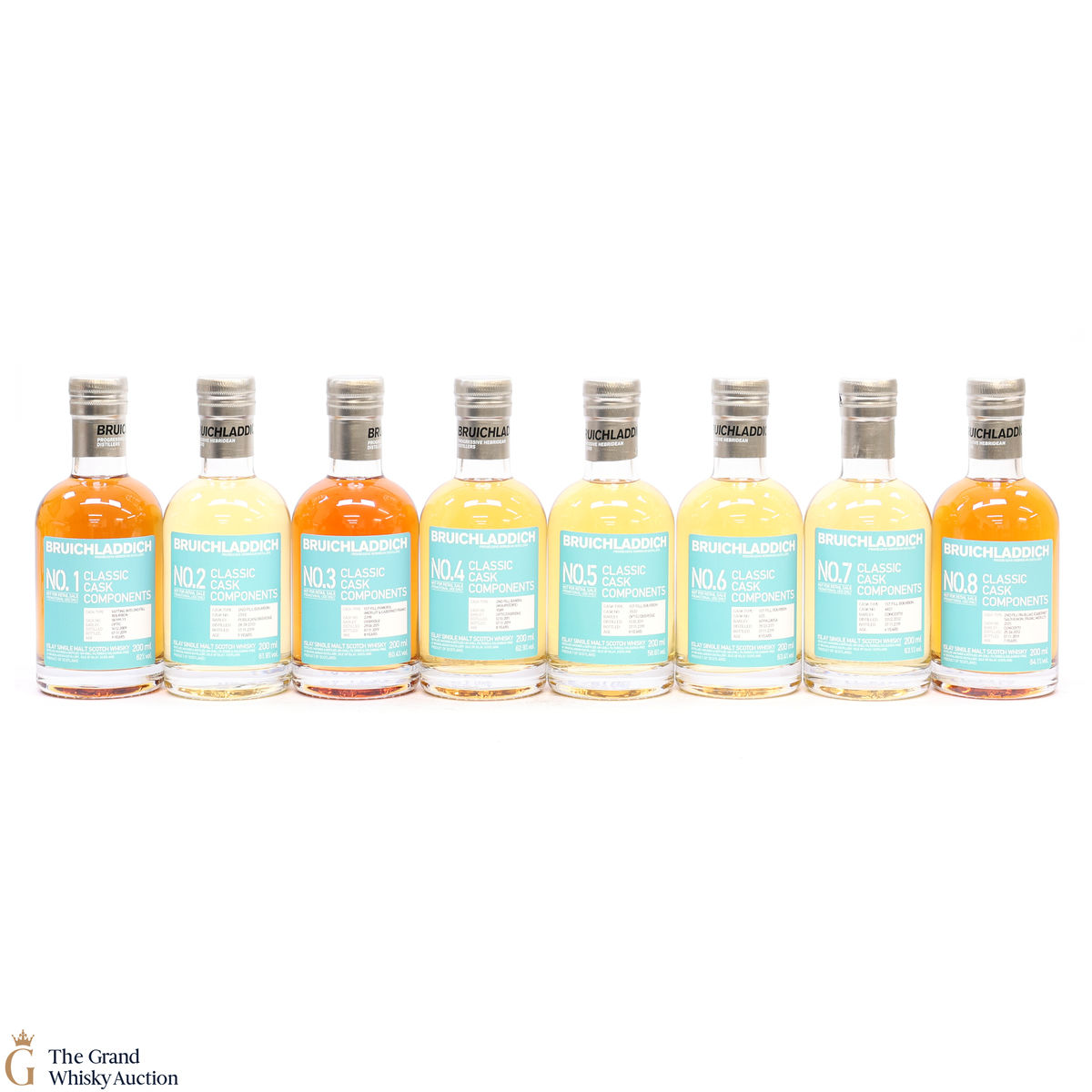 Bruichladdich - Classic Cask Components No.1, 2, 3, 4, 5, 6, 7 & 8 (8 x 20cl)