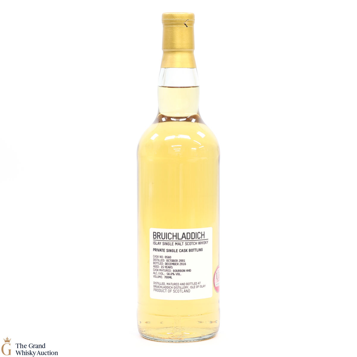 Bruichladdich - 15 Year Old 2001 #560 Bourbon Hogshead Private Cask