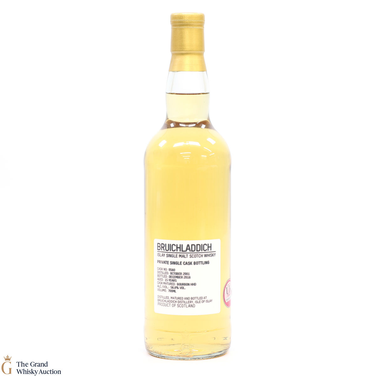 Bruichladdich - 15 Year Old 2001 #560 Bourbon Hogshead Private Cask
