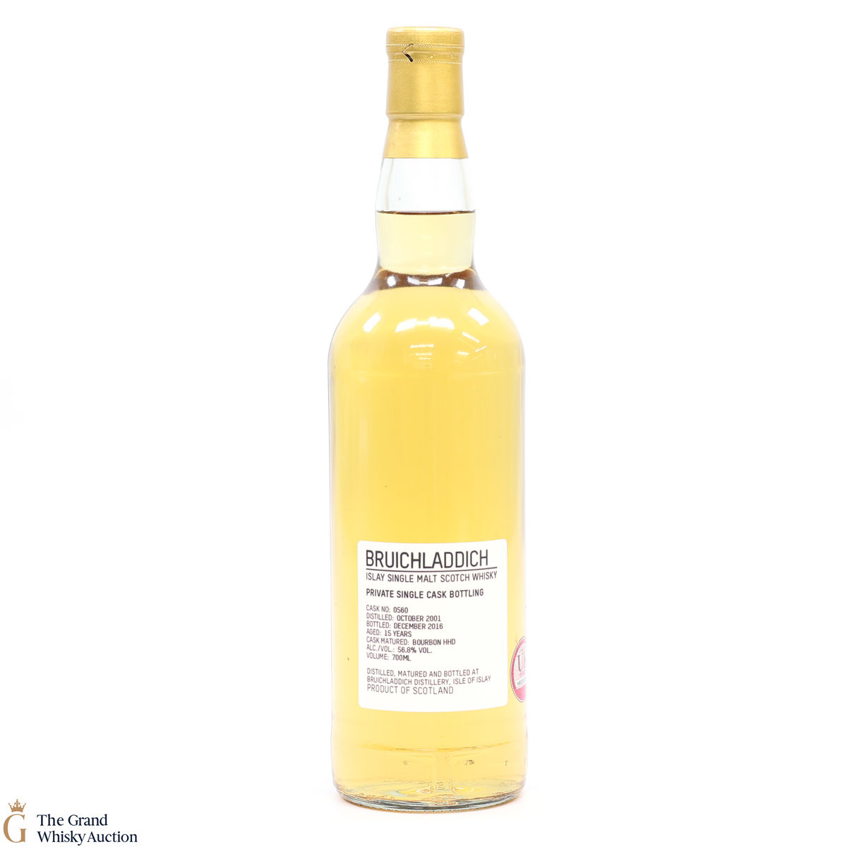 Bruichladdich - 15 Year Old 2001 #560 Bourbon Hogshead Private Cask