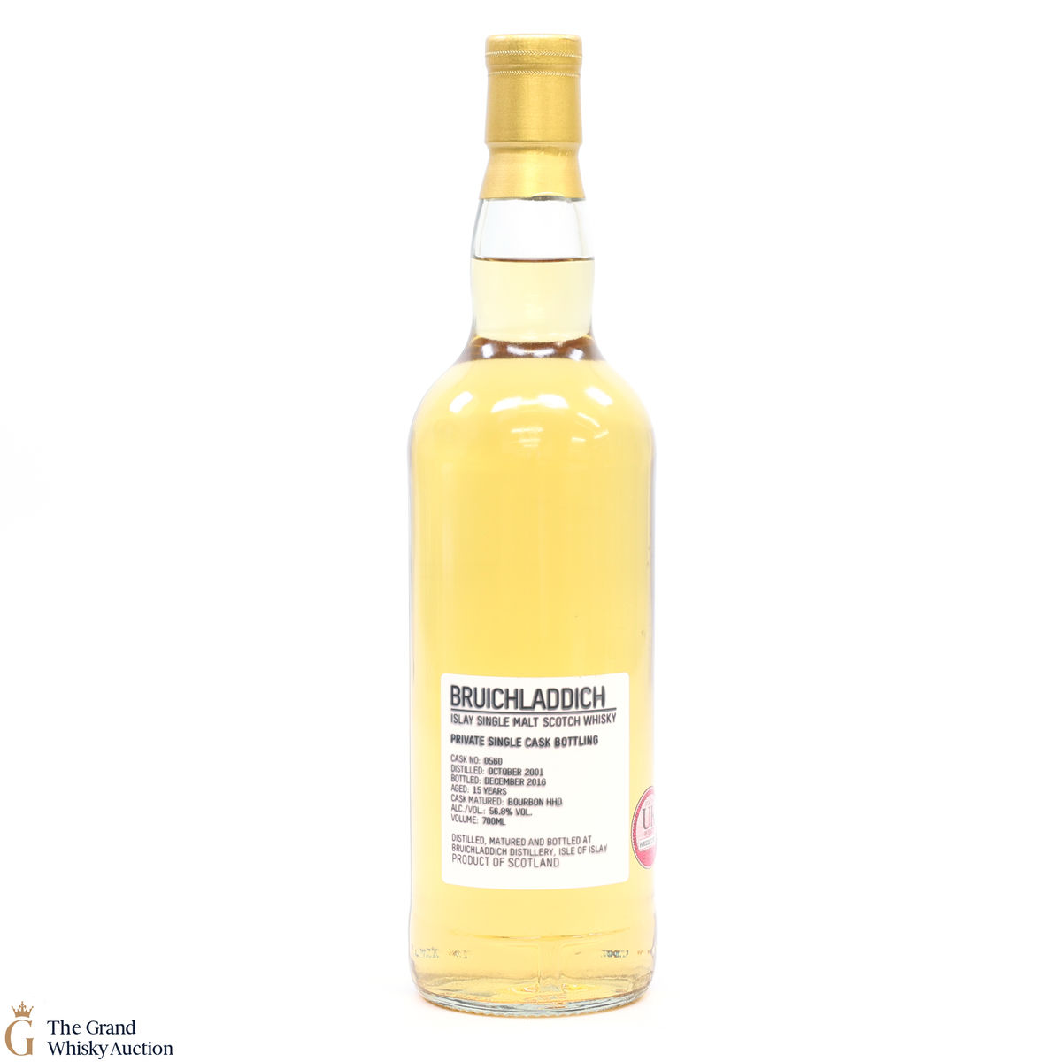 Bruichladdich - 15 Year Old 2001 #560 Bourbon Hogshead Private Cask