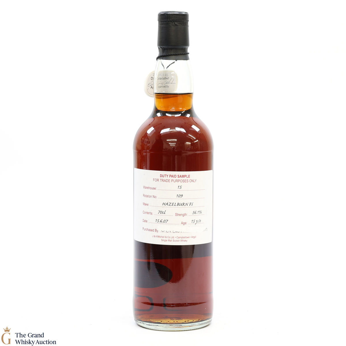 Hazelburn - 15 Year Old Fresh Sherry 2007 Duty Paid Sample 56.1%