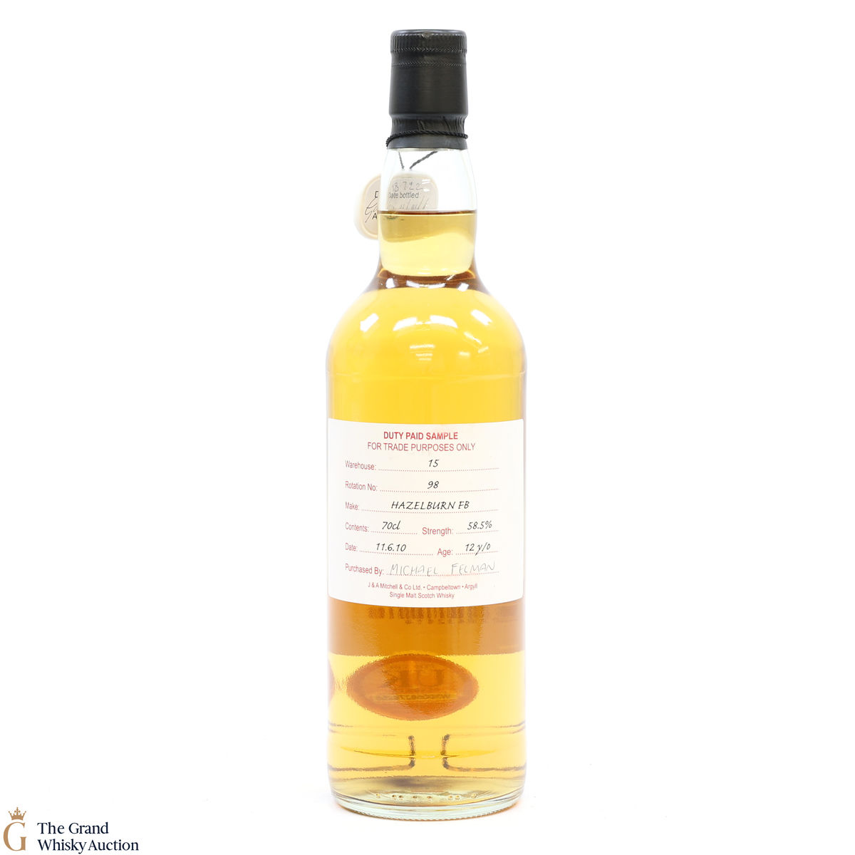 Hazelburn - 12 Year Old 2010 Fresh Barrel - Duty Paid Sample 58.5%