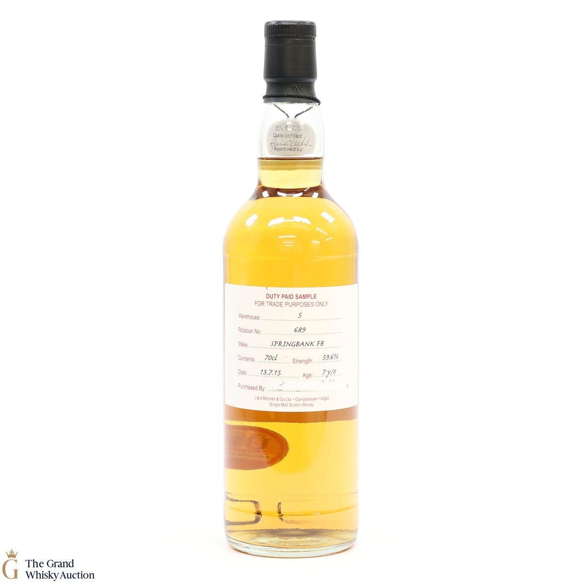 Springbank - 7 Year Old - 2015 Duty Paid Sample Fresh Barrel 59.6%