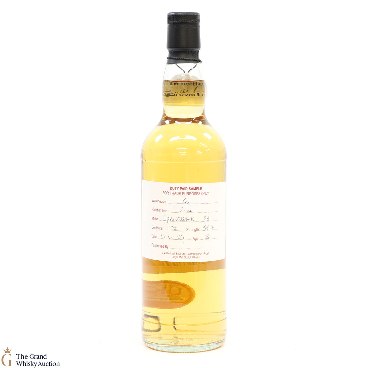 Springbank - 8 Year Old - 2013 Duty Paid Sample Fresh Barrel 58.4%