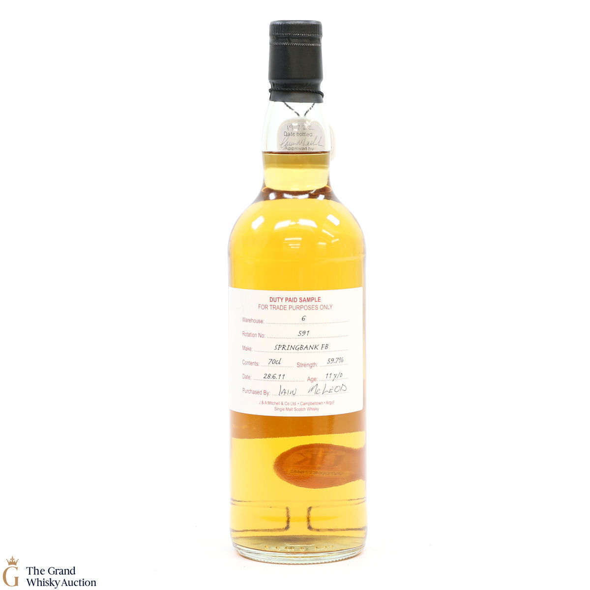 Springbank - 11 Year Old - 2011 Duty Paid Sample Fresh Barrel 59.7%