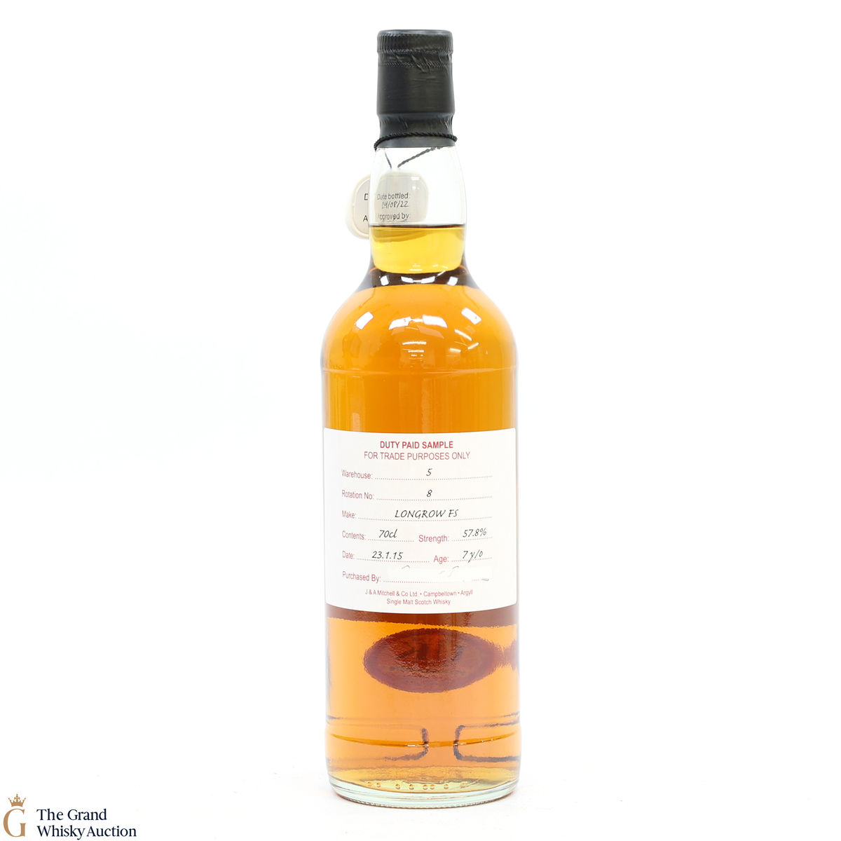 Longrow - 7 Year Old Fresh Sherry 2015 Duty Paid Sample 57.8%