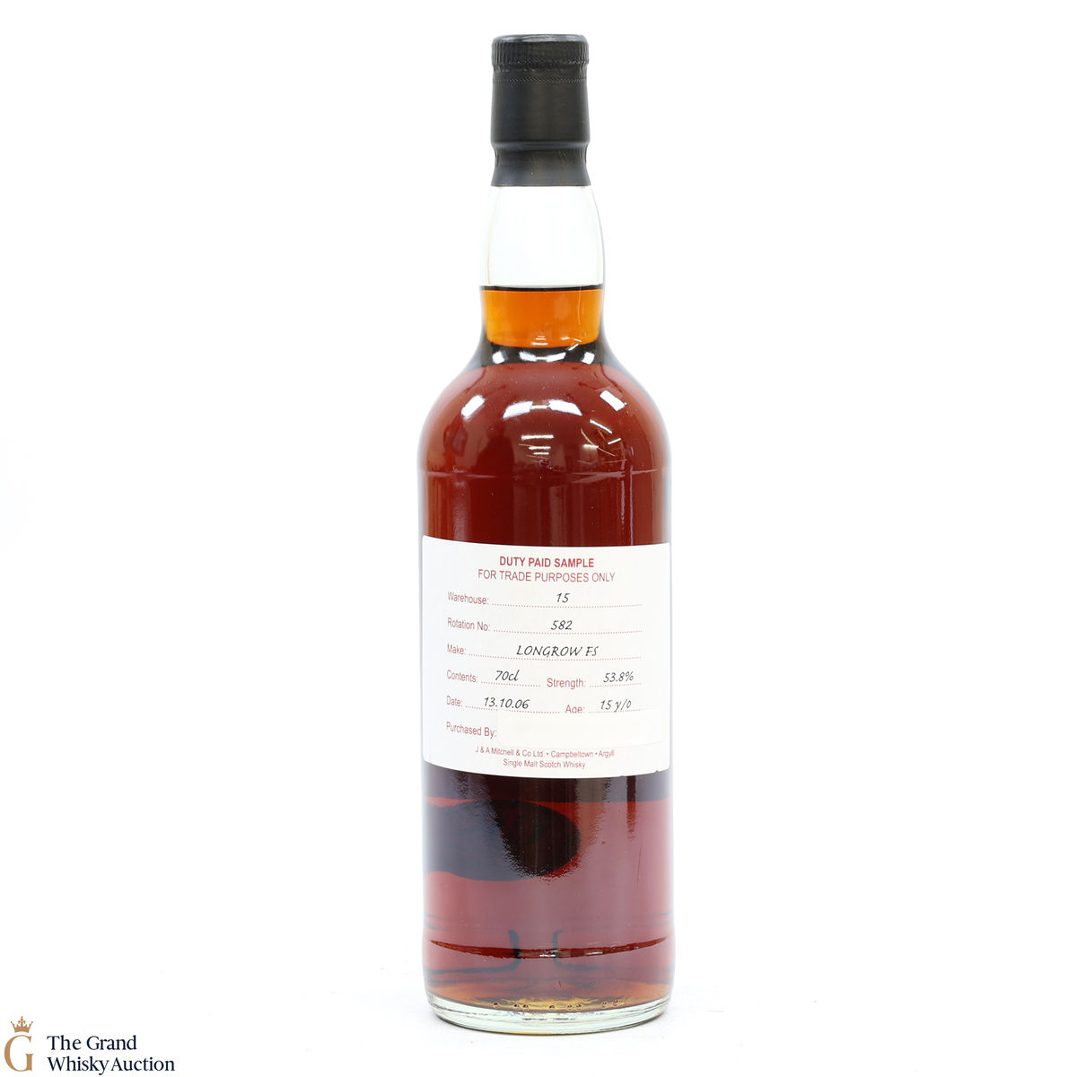 Longrow - 15 Year Old Fresh Sherry 2006 Duty Paid Sample 53.8%