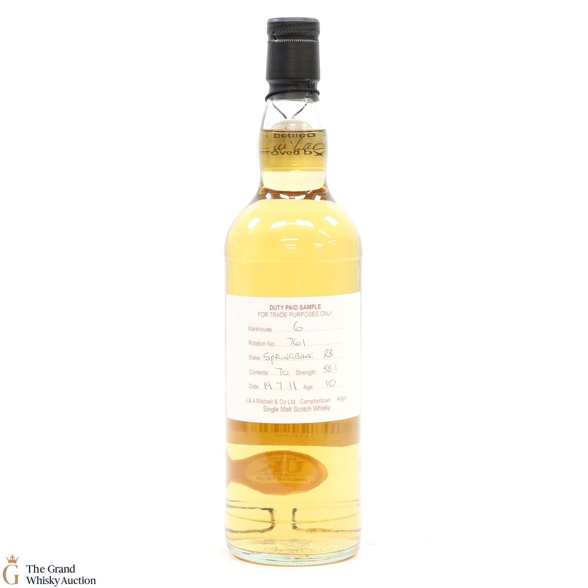 Springbank - 10 Year Old - 2011 Duty Paid Sample Refill Burgundy