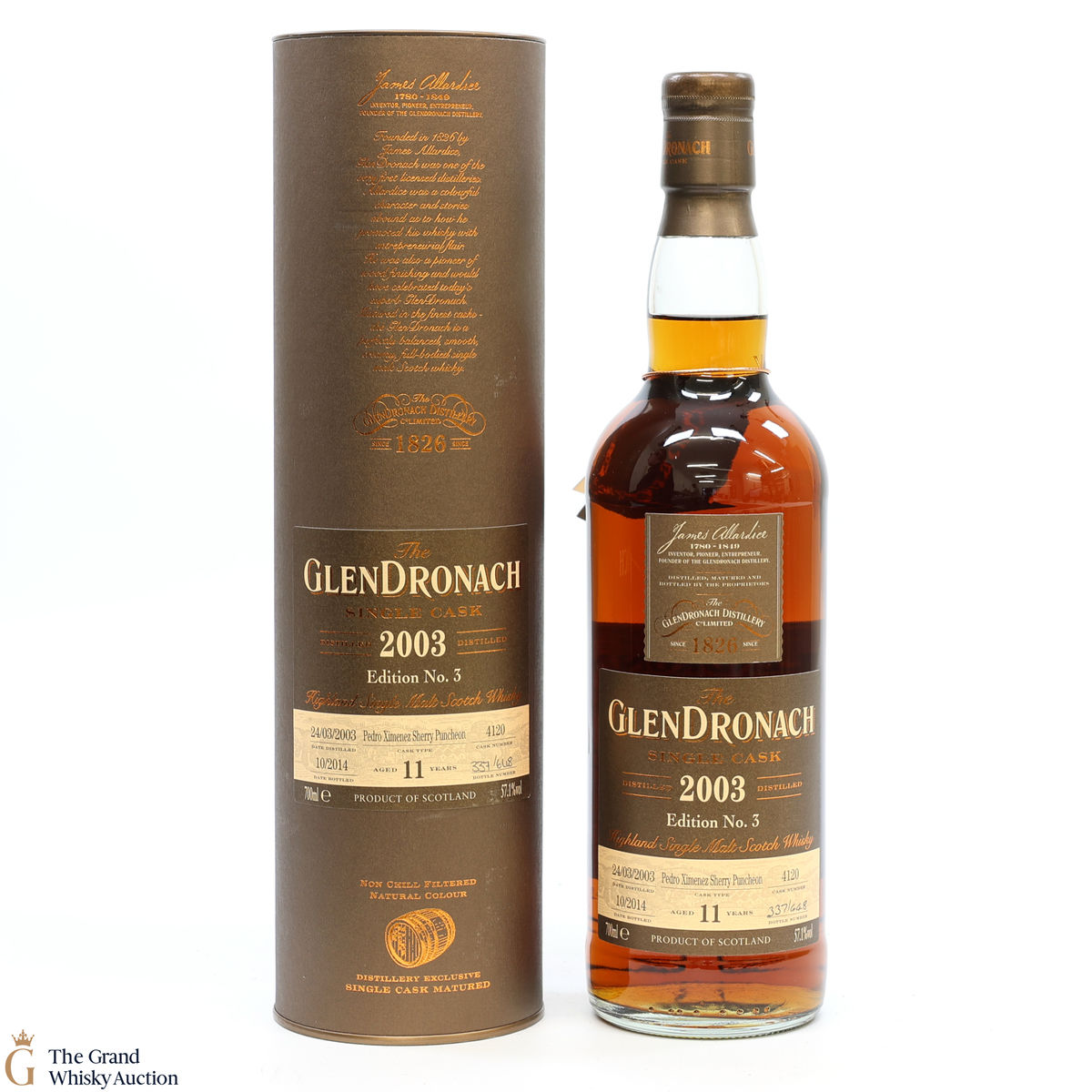GlenDronach - 11 Year Old 2003 - Single Cask #4120 Edition No. 3