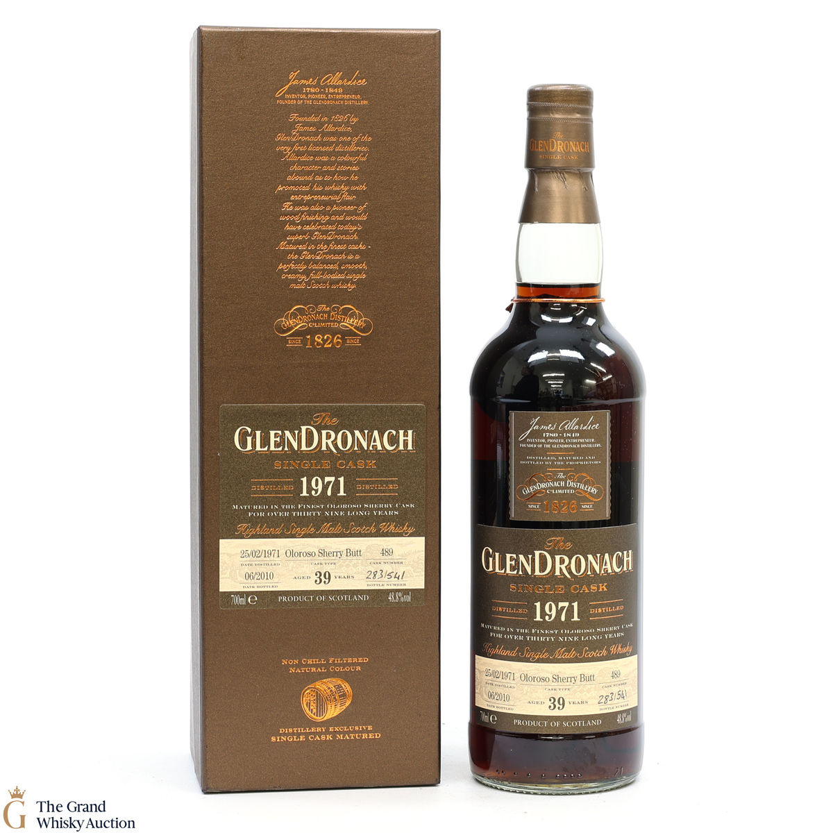 Glendronach - 39 Year Old 1971 - Single Cask #489