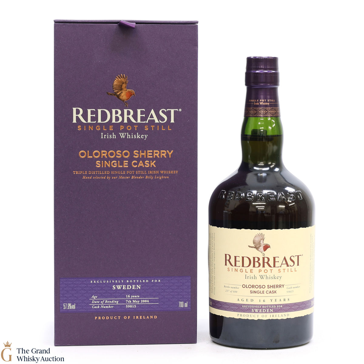 Redbreast - 16 Year Old 2004 Single Cask #59815 - Sweden Exclusive