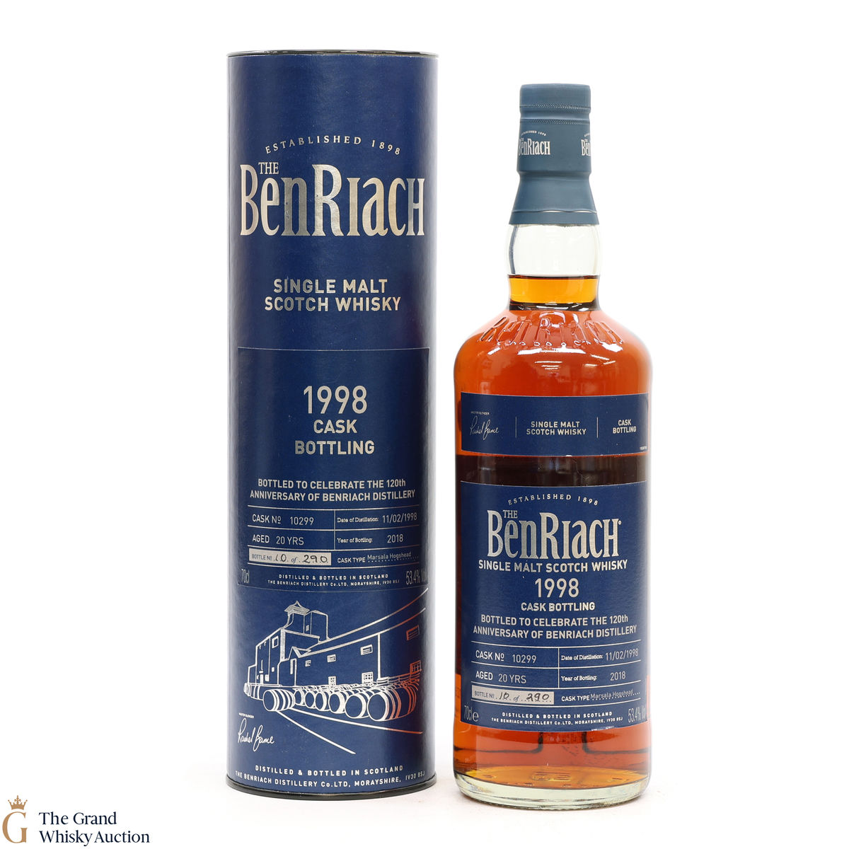Benriach -  20 Year Old #10299 120th Anniversary 1998 Single Marsala Cask