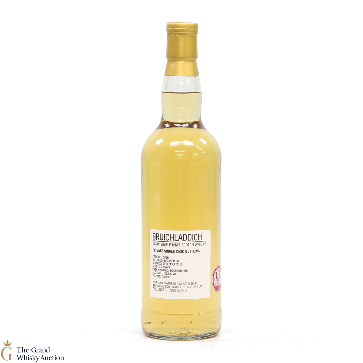 Bruichladdich - 15 Year Old 2001 #560 Bourbon Hogshead Private Cask