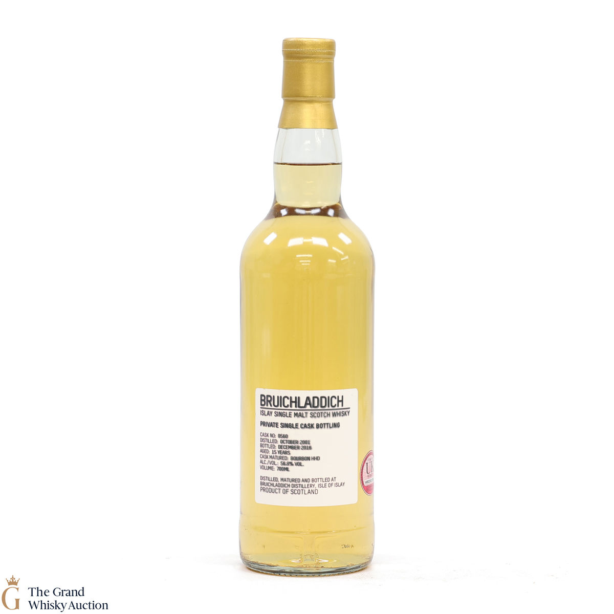Bruichladdich - 15 Year Old 2001 #560 Bourbon Hogshead Private Cask