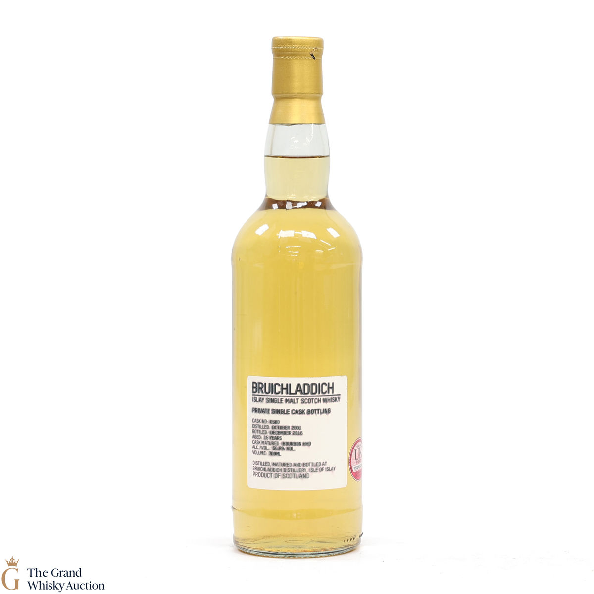Bruichladdich - 15 Year Old 2001 #560 Bourbon Hogshead Private Cask