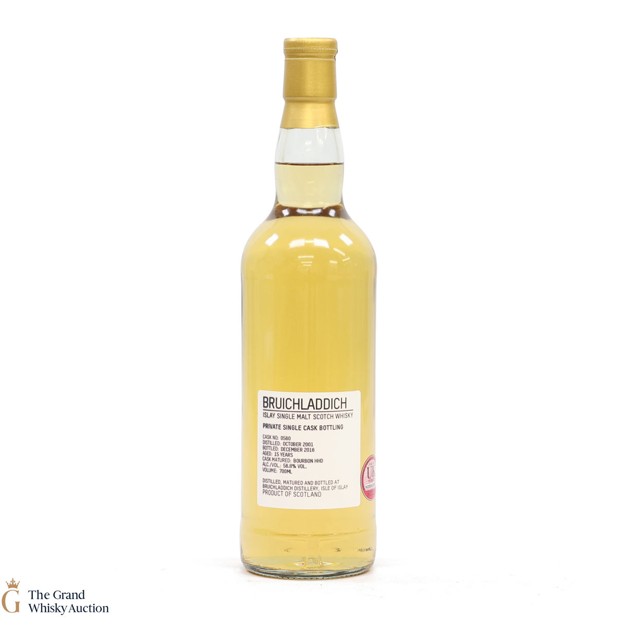 Bruichladdich - 15 Year Old 2001 #560 Bourbon Hogshead Private Cask