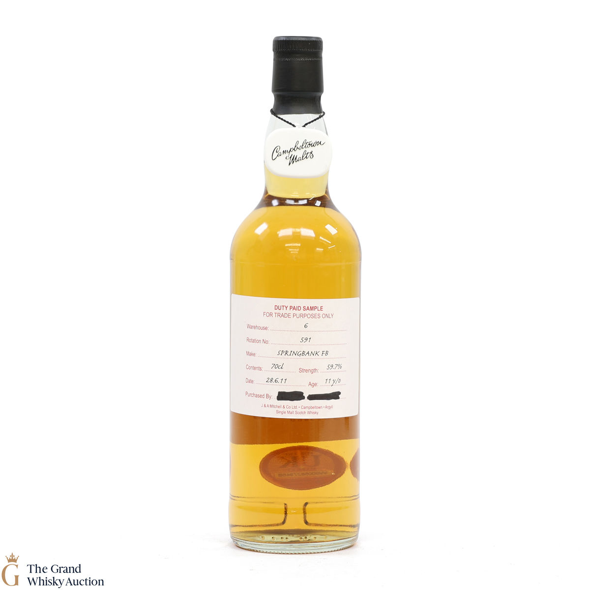 Springbank - 11 Year Old 2011 Fresh Barrel Duty Paid Sample