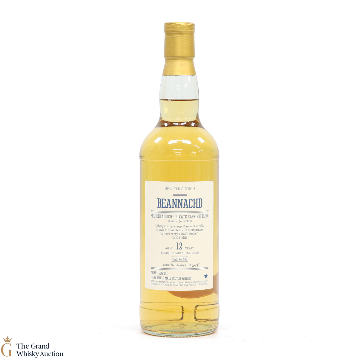 Bruichladdich - 12 Year Old - Private Cask #530 - Beannachd