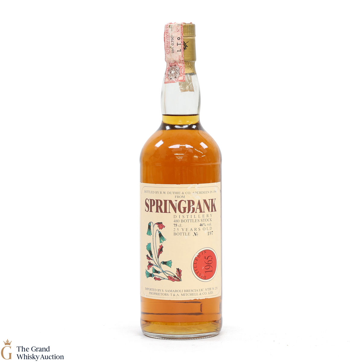 Springbank - 25 Year Old 1965 - Samaroli Flowers 1990 (75cl)