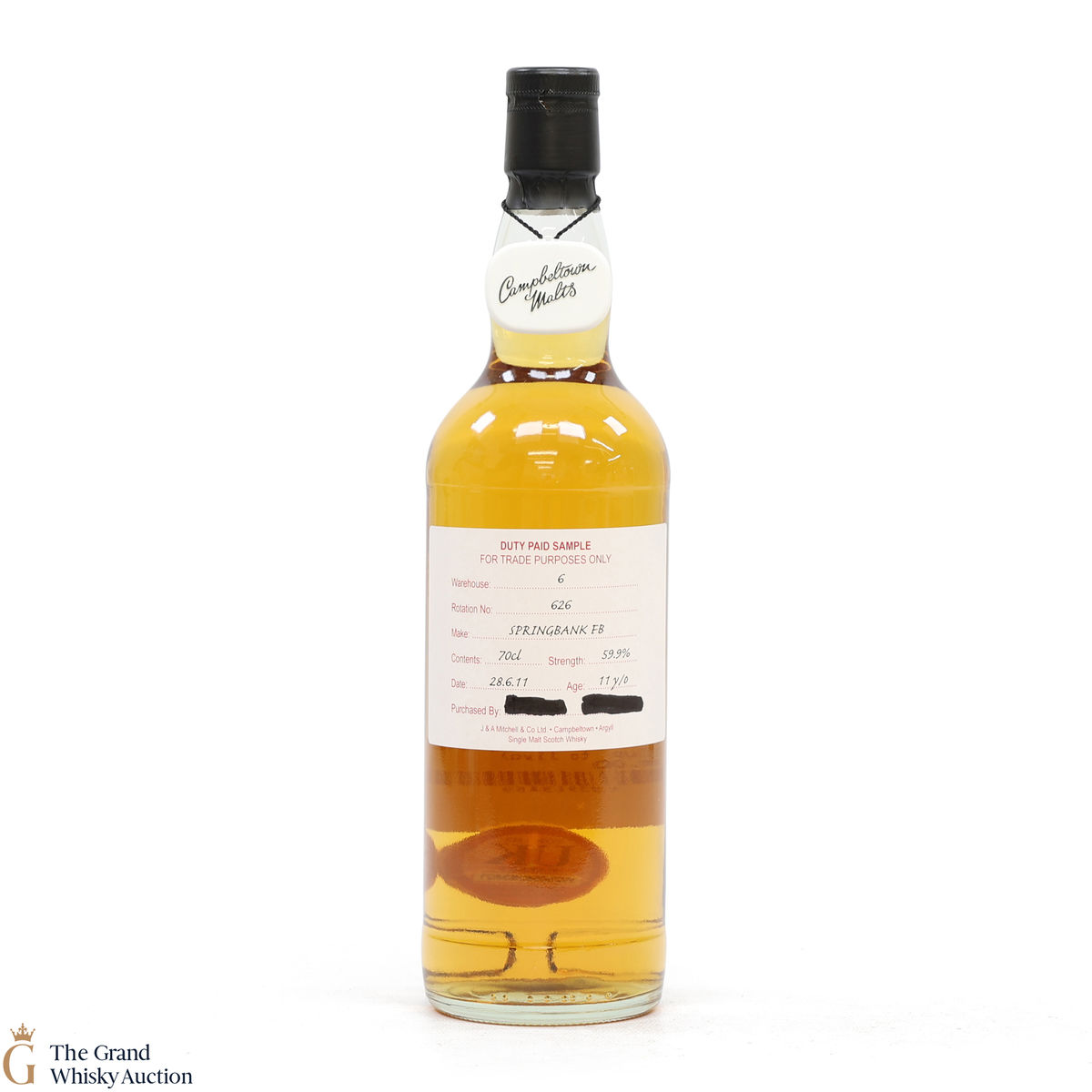 Springbank - 11 Year Old 2011 Fresh Bourbon - Duty Paid Sample 59.9%