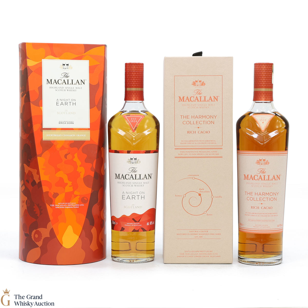 Macallan - The Harmony Collection - Rich Cacao & A Night On Earth in Scotland 40% (2 x 70cl)