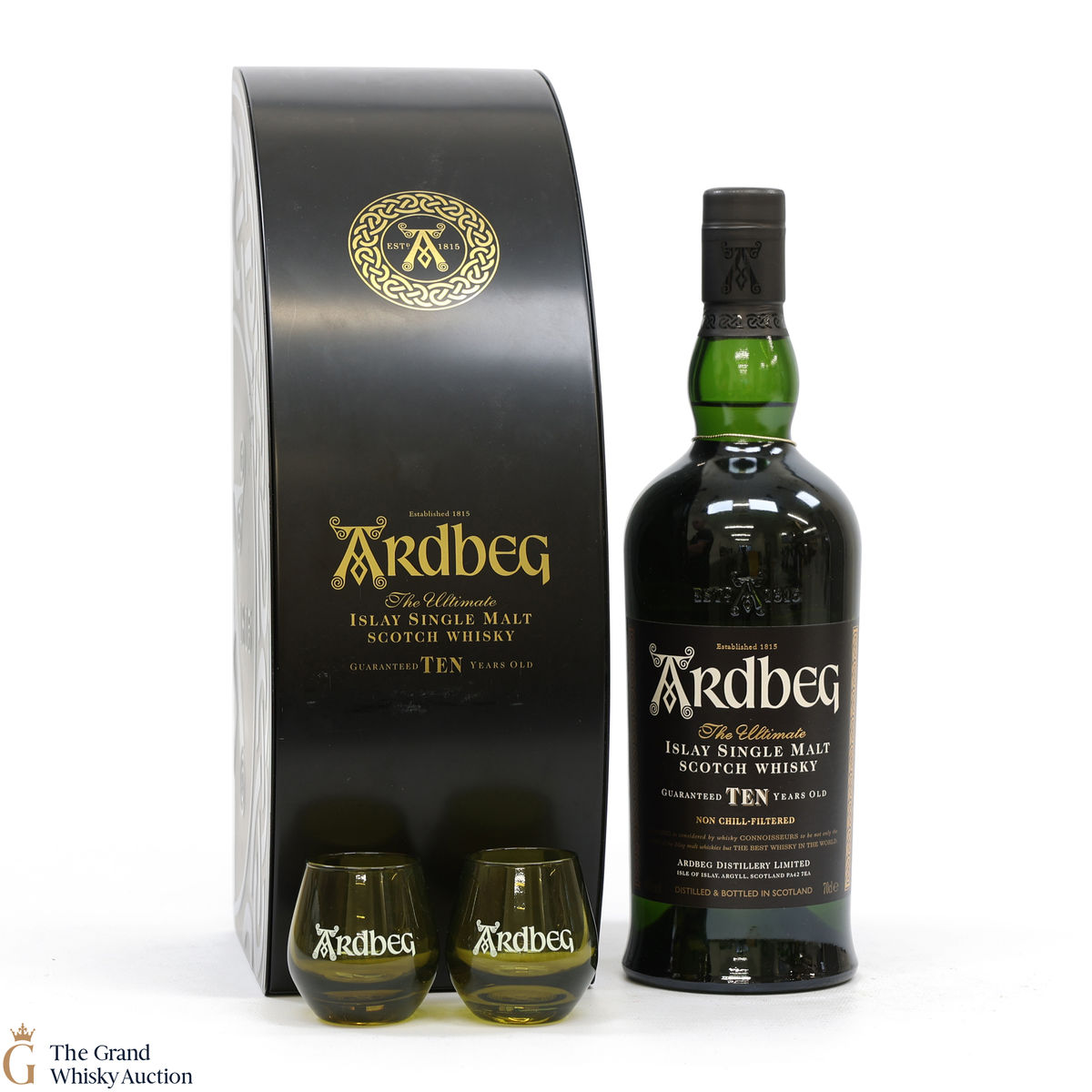 Ardbeg - 10 Year Old & 2 x Shortie Glasses (Gift Set)