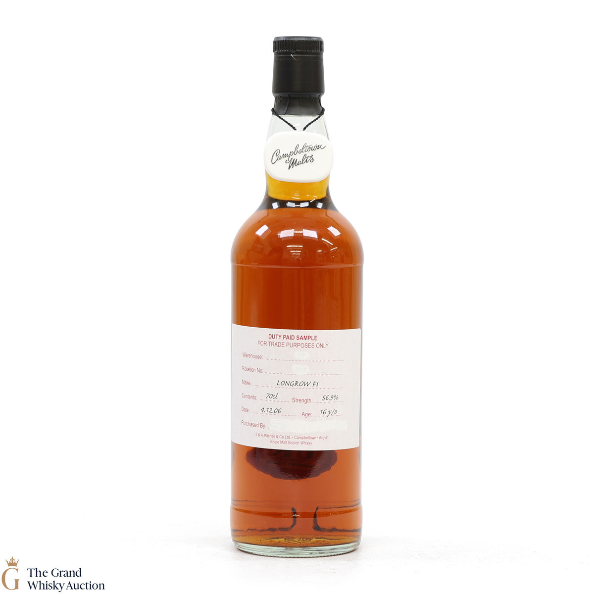 Longrow - 16 Year Old 2006 Fresh Sherry - Duty Paid Sample 56.9%
