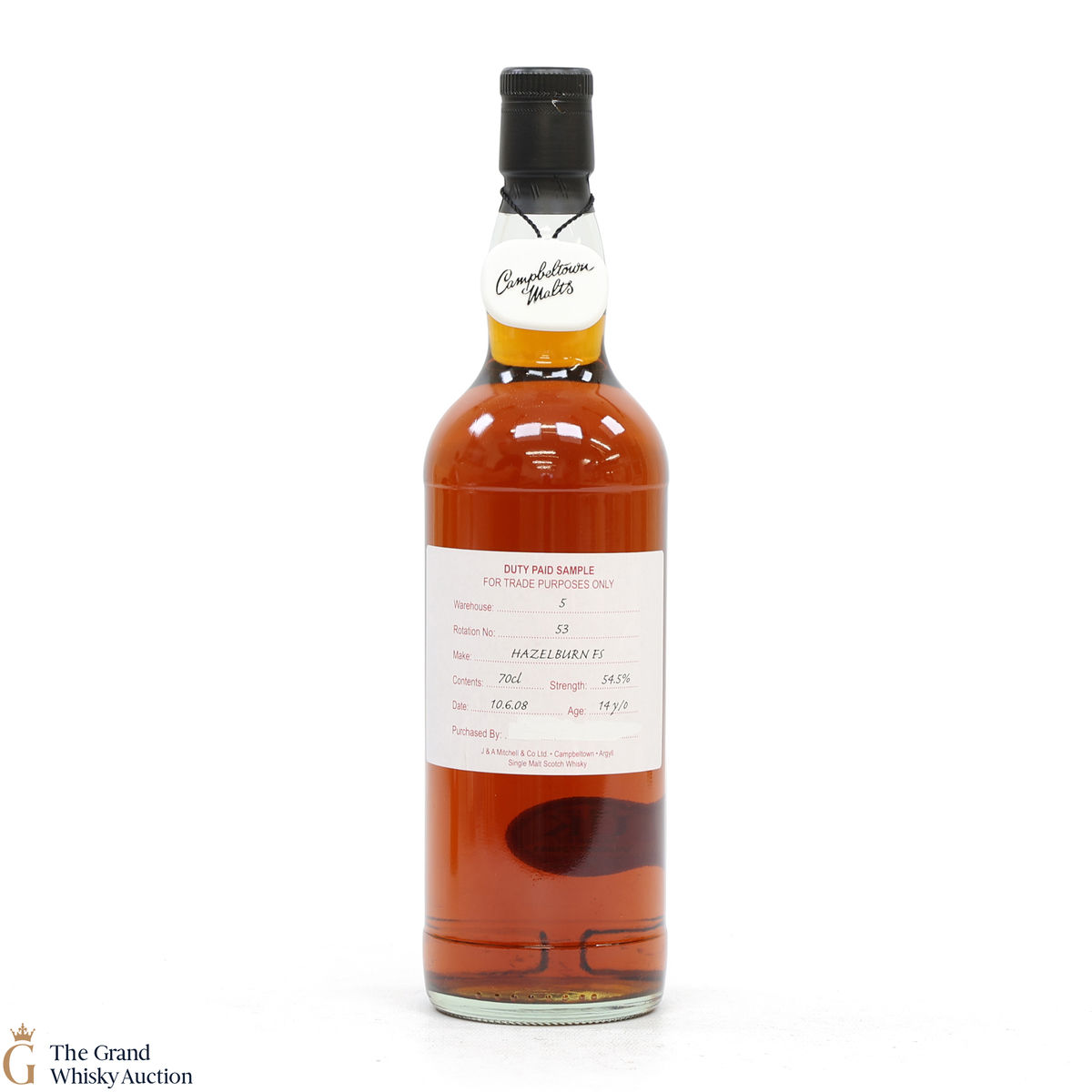 Hazelburn - 14 Year Old 2008 Fresh Sherry - Duty Paid Sample 54.5%