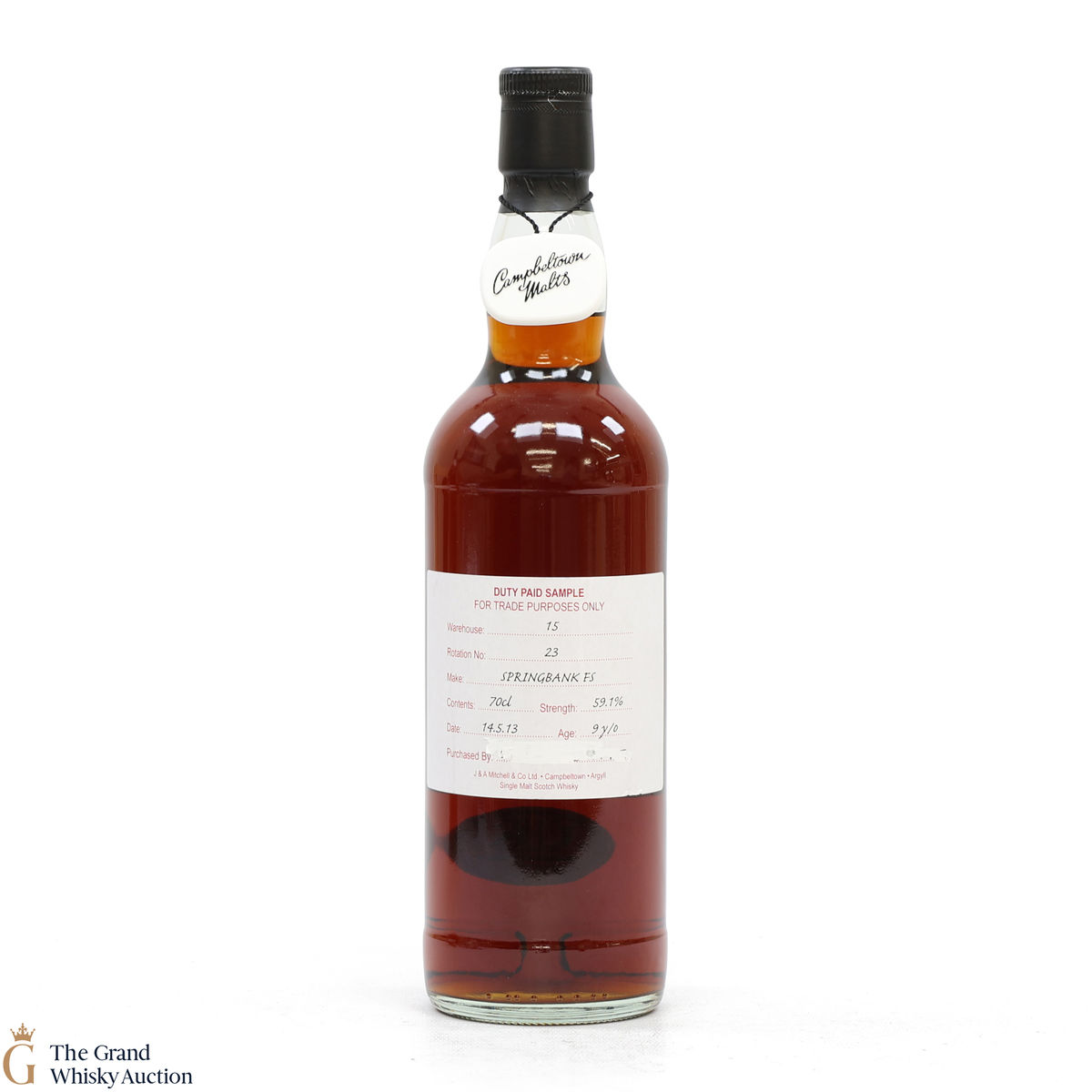 Springbank - 9 Year Old 2013 Fresh Sherry - Duty Paid Sample 59.1%