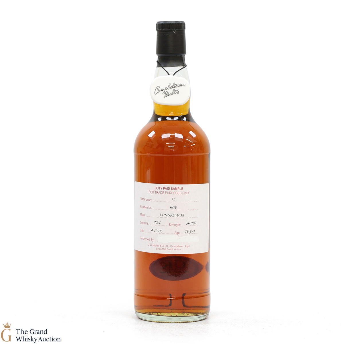 Longrow - 16 Year Old 2006 Fresh Sherry - Duty Paid Sample 56.9%