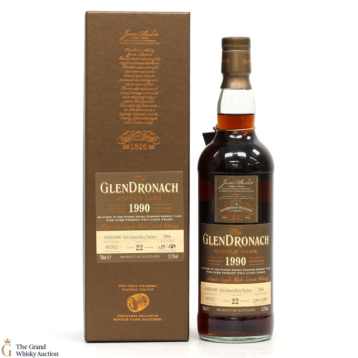 Glendronach - 22 Year Old - 1990 Single Cask #2966
