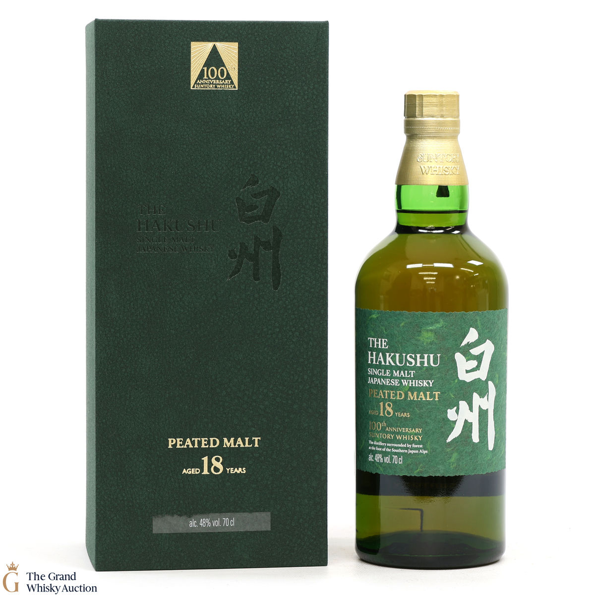 Hakushu - 18 Year Old - Peated Malt - 100th Anniversary Suntory Whisky