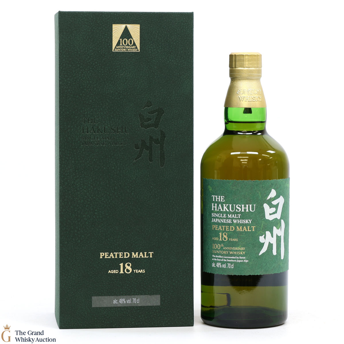 Hakushu - 18 Year Old - Peated Malt - 100th Anniversary Suntory Whisky