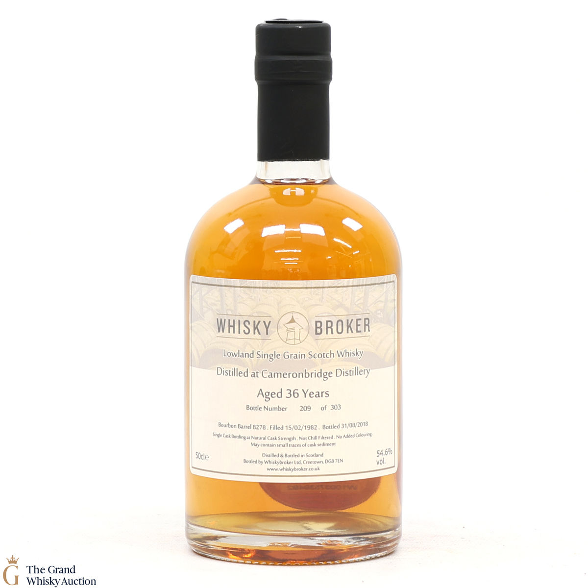 Cameronbridge - 36 Year Old 1982 #8278 - Whisky Broker (50cl)