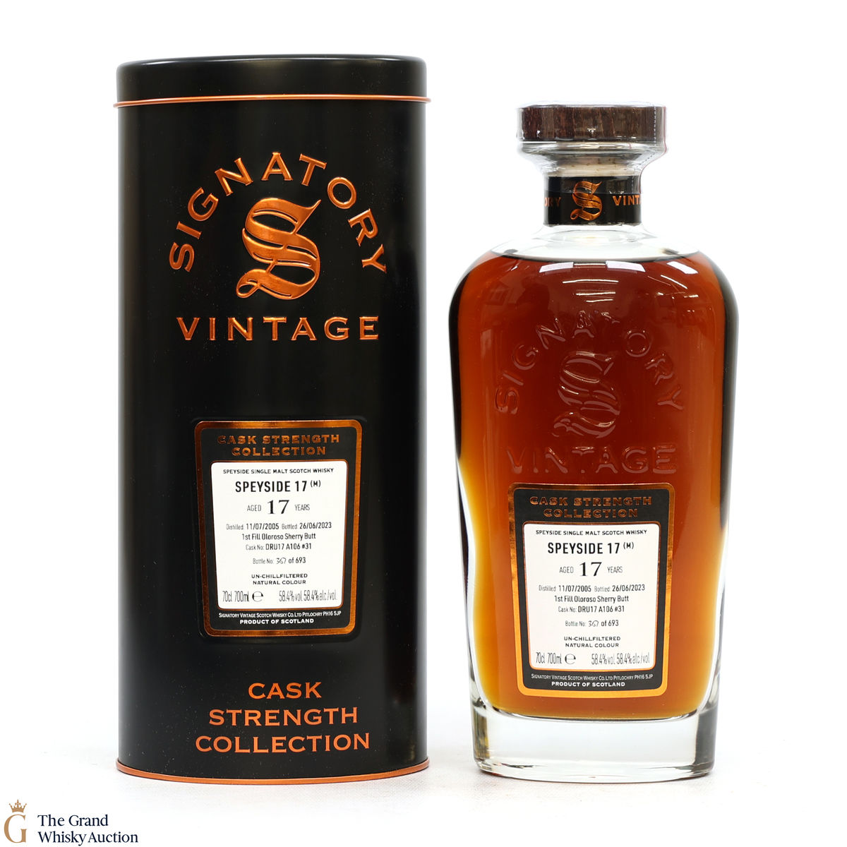 Speyside - 17 Year Old 2005 1st Fill Oloroso Sherry Butt Signatory #31