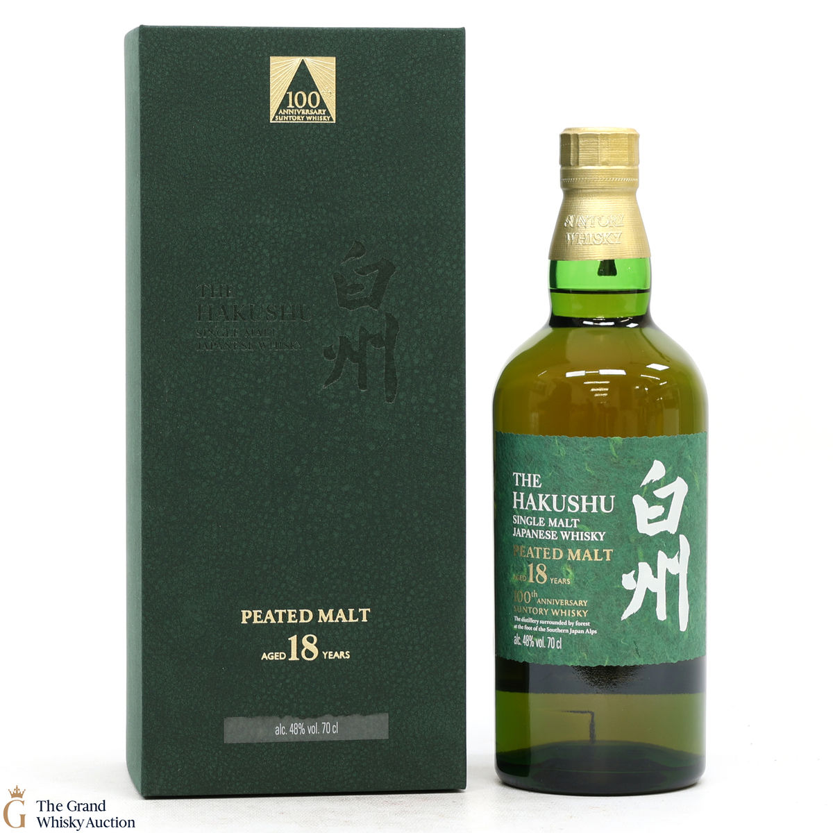 Hakushu - 18 Year Old - Peated Malt - 100th Anniversary Suntory Whisky