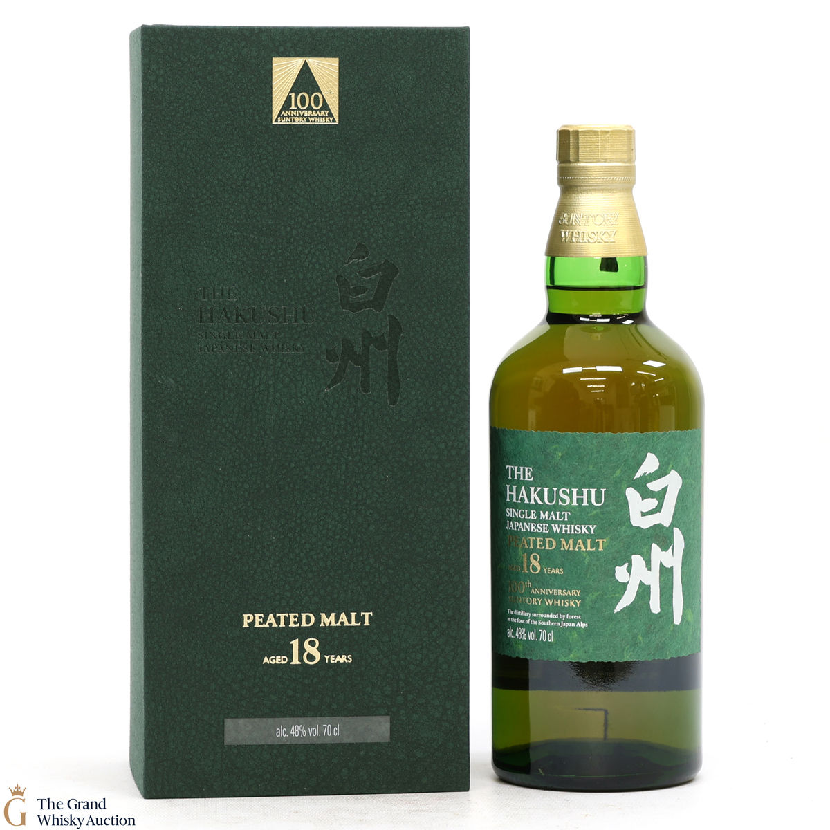 Hakushu - 18 Year Old - Peated Malt - 100th Anniversary Suntory Whisky