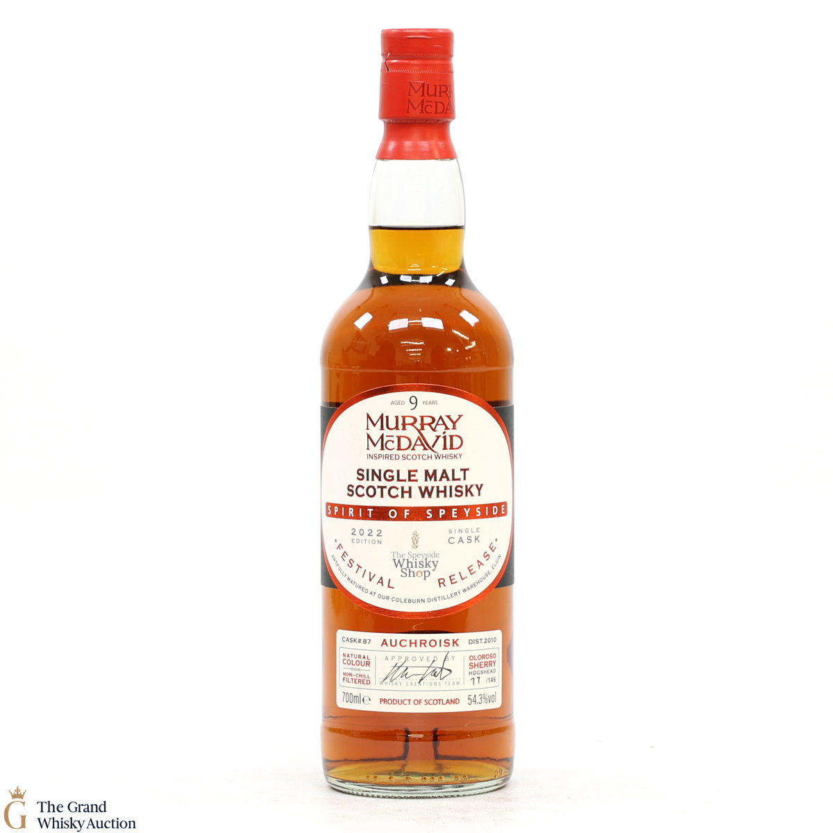 Auchroisk - 9 Year Old 2010 - Spirit of Speyside #87 - Festival Release 2022 Edition - Murray McDavid