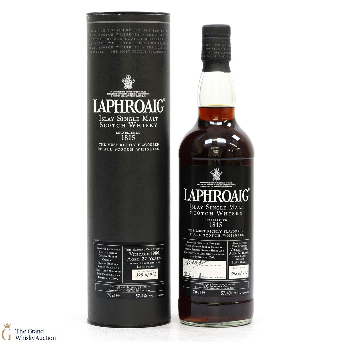 Laphroaig - 27 Year Old - Vintage 1980 - Cask Strength Oloroso Sherry