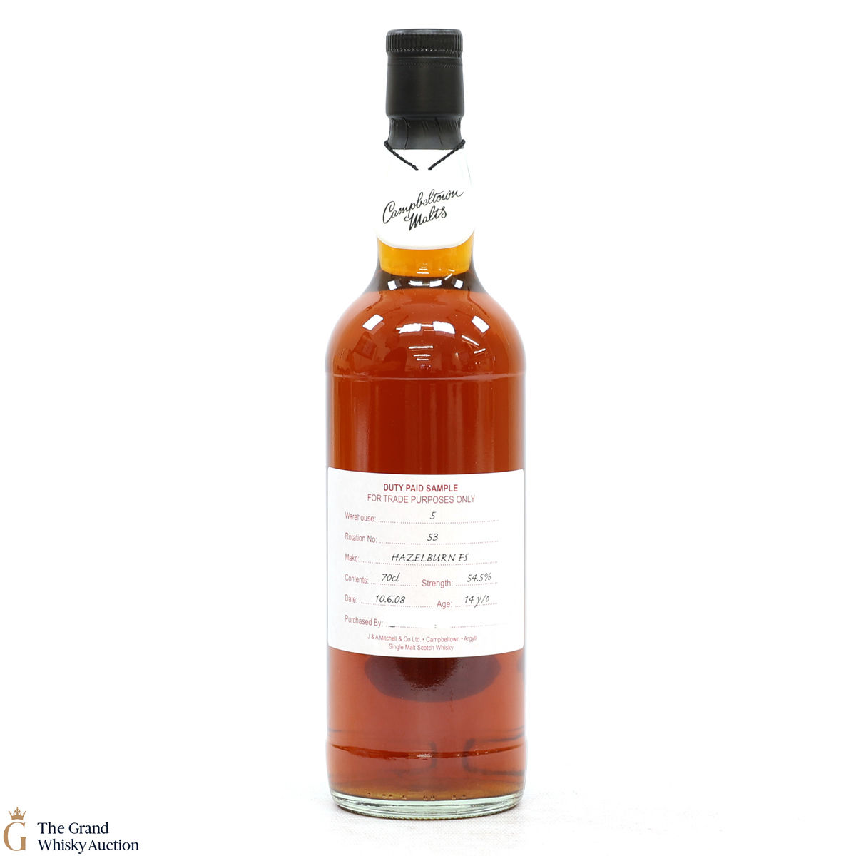 Hazelburn - 14 Year Old 2008 Fresh Sherry - Duty Paid Sample 54.5%