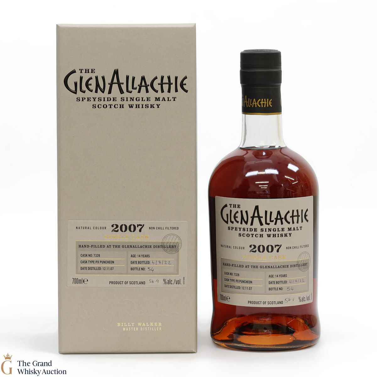 GlenAllachie - 14 Year Old 2007 Hand Filled PX Puncheon #7328